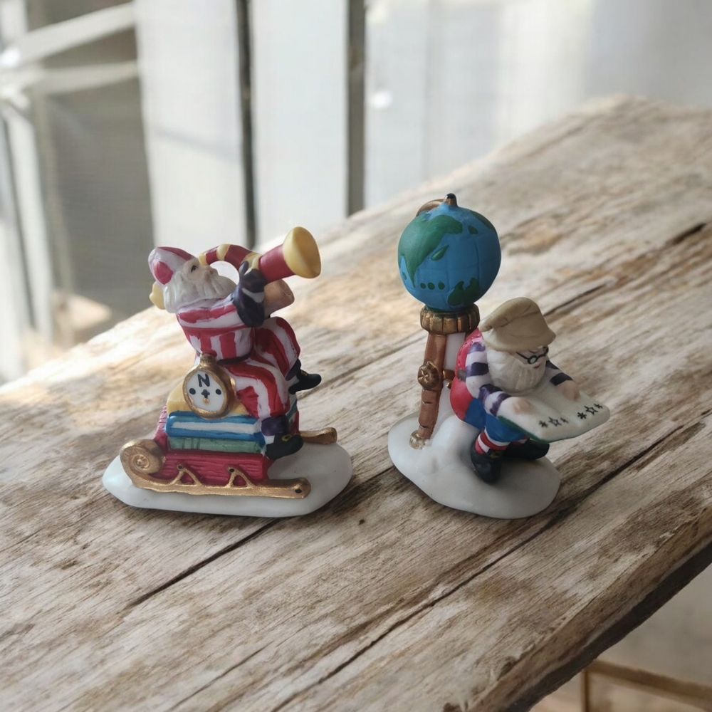 "Charting Santa's Course" North Pole Village Series Accessories VTG